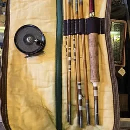 Classic True Temper 6-piece fly fishing rod, ideal for vintage angling enthusiasts.