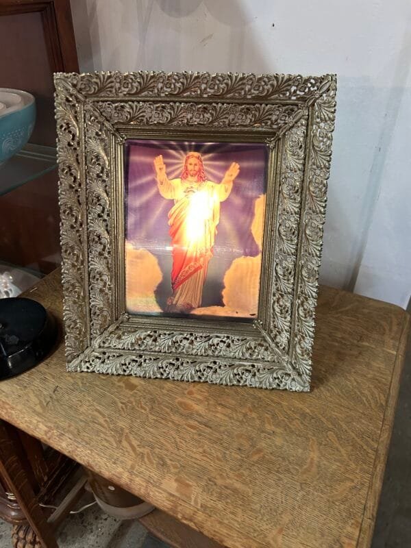 Vintage Hologram Prayer Image – Sacred Religious Artifact - Image 5