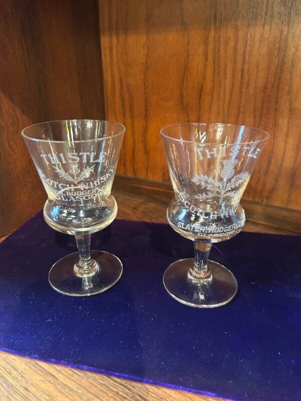 Vintage Etched Scottish Whiskey Glasses – Distinctive Design for Connoisseurs - Image 4