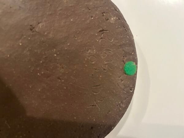 Mid-Century Modern Brutalist Bowl by Robert Bentsen – Signed Danish Studio Pottery (16 cm x 3 cm) - Image 2